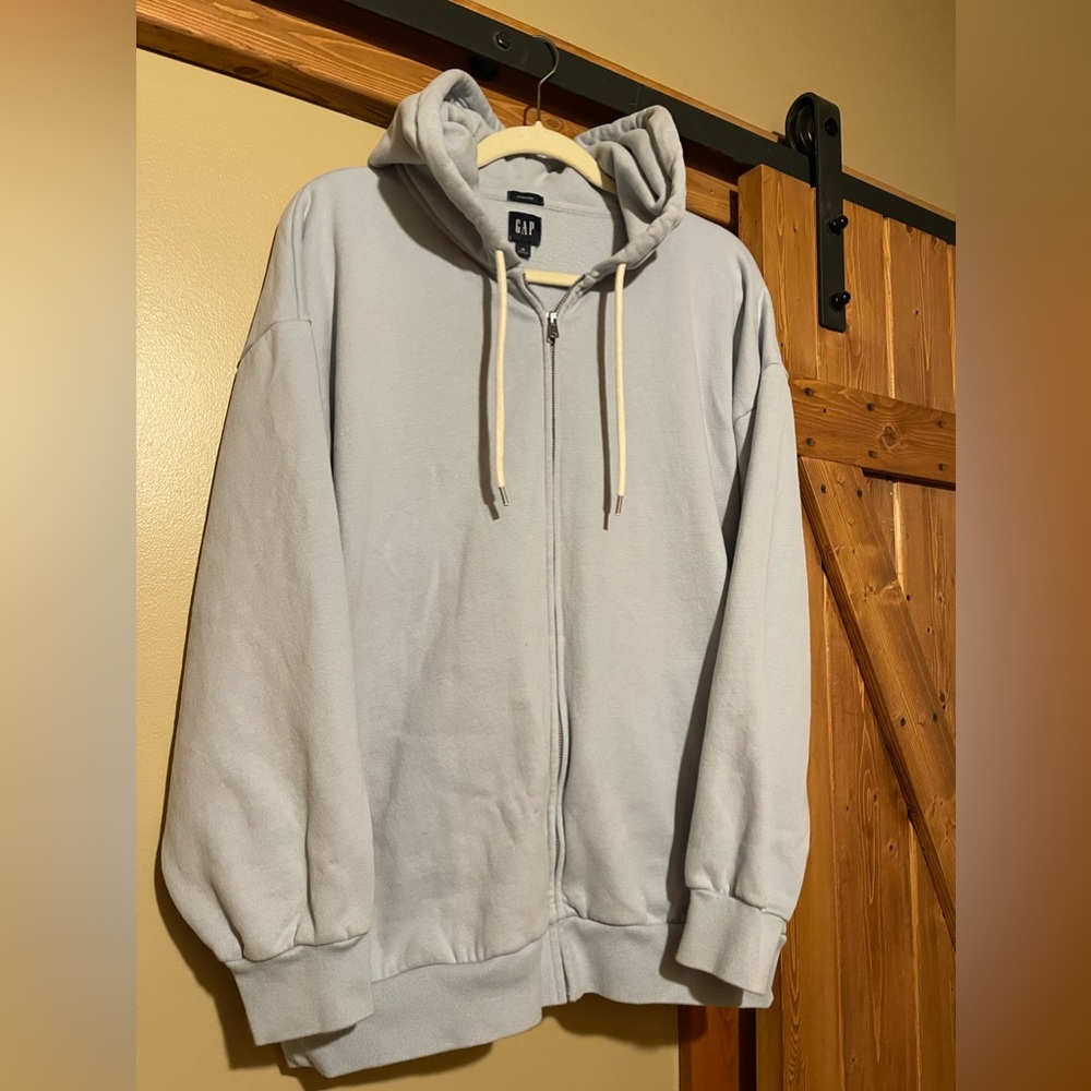Gap oversized comfy hoodie zip up jacket